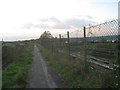 Path to the swing bridge