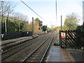 Burley Station - track looking towards Ben Rhydding