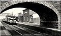 O2249 : Bridge and train, Donabate station (1982) by Albert Bridge