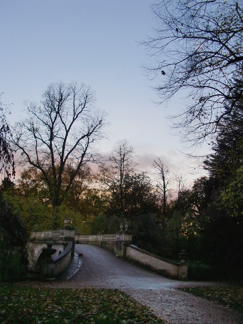 The Palladian Bridge, Chiswick House Gardens, at dusk