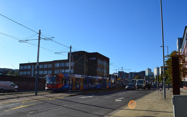 Hoyle Street (with Tram), Shalesmoor, Sheffield