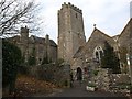 East Ogwell church and Manor House