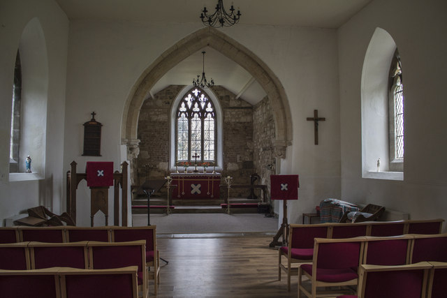Interior, St Andrew's church, Beesby