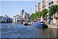 Boats moored, Millwall Docks