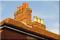 Chimneys above West St Helen