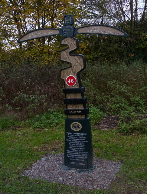 Sustrans cycle route marker