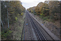 TQ8743 : Railway lines towards Headcorn by Julian P Guffogg