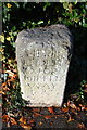 Boundary stone on north side of Warneford Lane