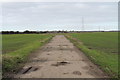 Road to former RAF Blyton airfield