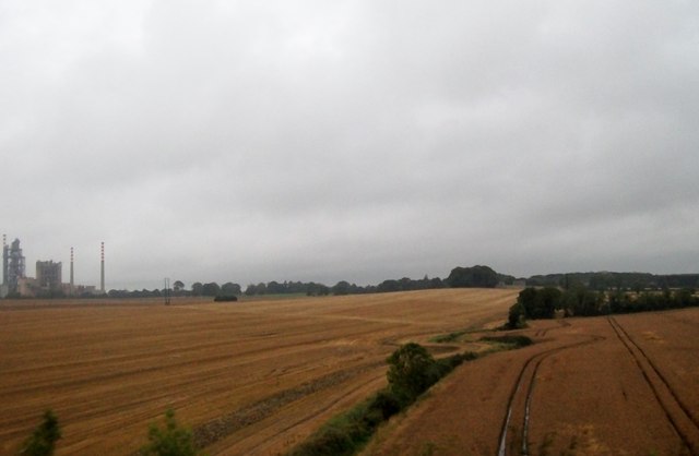 Farmland north of the Platin Cement Works