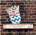 Shield plaque, Bow Bridge Estate