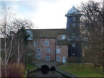 TF8442 : Water mill and mill tower, Burnham Overy Town by Richard Humphrey