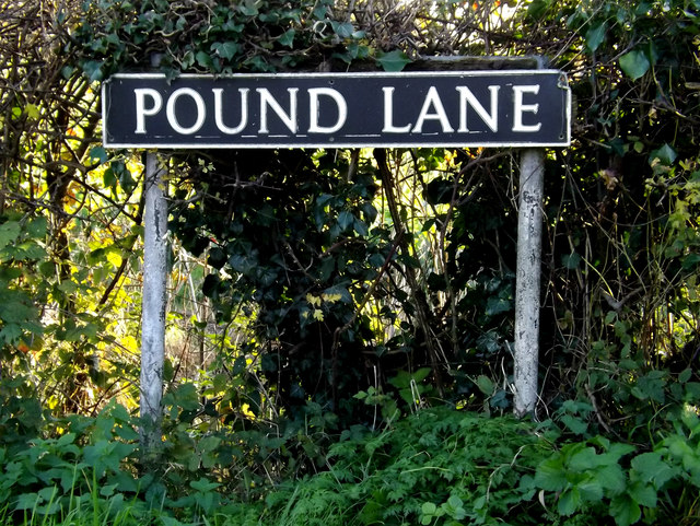 Pound Lane sign