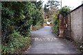 Start of Greenacres Lane near the riverside, Bewdley, Worcs