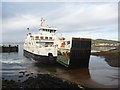 NS2059 : Firth Of Clyde ; The Cumbrae Ferry Arrives At Largs Slipway by Richard West