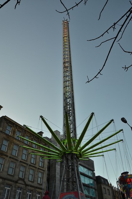 Thrill ride in St Andrew Square