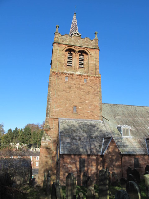 The tower and churchyard of St. Martin's Church
