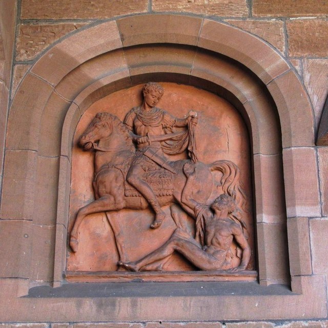St. Martin's Church - bas relief in the entrance
