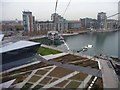 TQ4080 : Cable car terminus, Royal Victoria Dock by Christine Johnstone