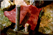 M2132 : Moycullen - Connemara Marble Factory - Reddish Marble Sample by Joseph Mischyshyn