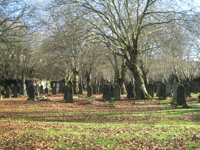 Key Hill Cemetery, Hockley, general view of lower area, south side