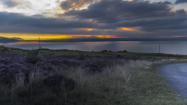 Sunset on the isle of Cumbrae