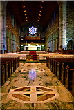 M2925 : Galway - Galway Cathedral - Altar + Stained Glass & Organ Pipes in North Wing by Joseph Mischyshyn