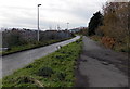 Path west of Fabian Way footbridge, Swansea