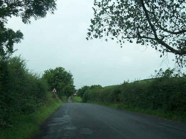 Approaching the Corliss Road junction on the Blaney Road