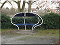 TM3877 : Seat/Shelter at the Basketball Court in Town Park by Geographer