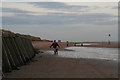 Beach inspection behind Humberston Fitties