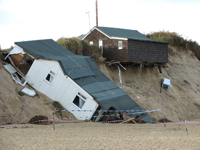 Storm surge damage, Hemsby