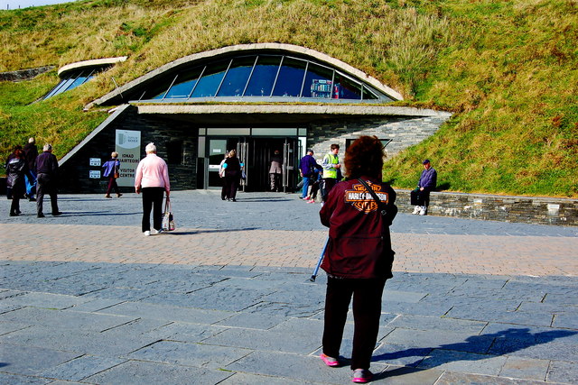 Cliffs of Moher - Entrance to Visitor Centre built into Hillside 