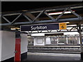 Sign, Surbiton Railway Station