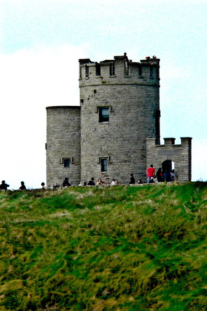 Cliffs of Moher - Zoomed-In View of O'Brien's Tower