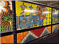 Wonderful Trains mural at Hyndland railway station