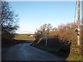 Road junction at Wampford