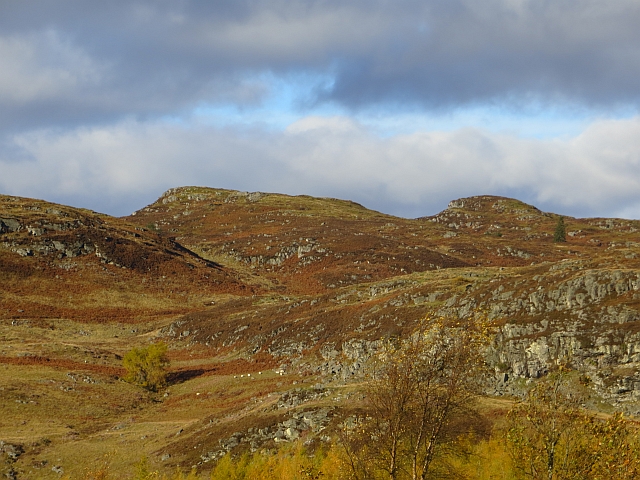 Craggy hills above Loch Ordie \u00a9 Richard Webb :: Geograph Britain and ...