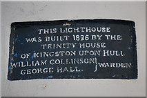 TA1626 : A plaque at Paull Lighthouse by Ian S
