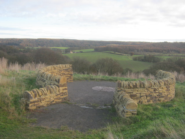 Viewpoint in Low Burnhall Wood with Croxdale Wood in background