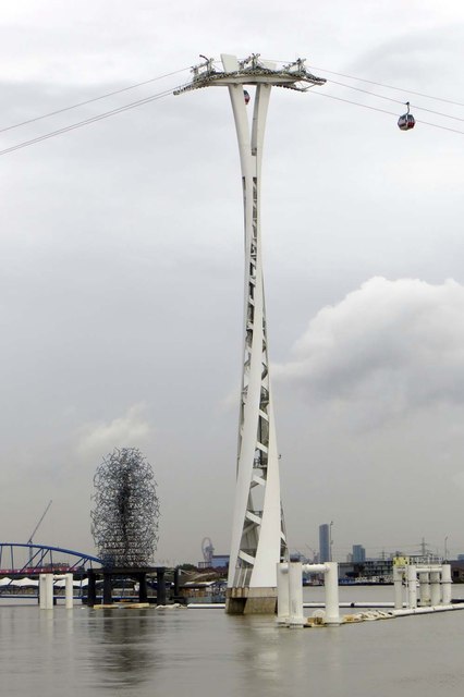 A pylon for the cable car