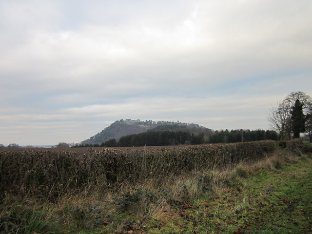 View towards Beeston Castle