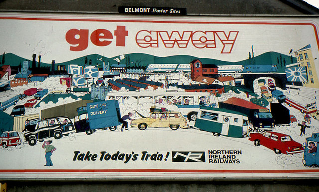 Railway poster, Carrickfergus (1983)