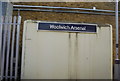 Sign, Woolwich Arsenal Station