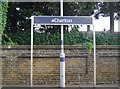 Sign, Charlton Station