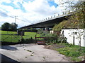 Elevated section of the M5 motorway near Bridgwater