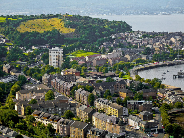 A view of Gourock from Lyle Hill