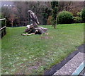 Wood sculpture in Alexandra Park, Penarth