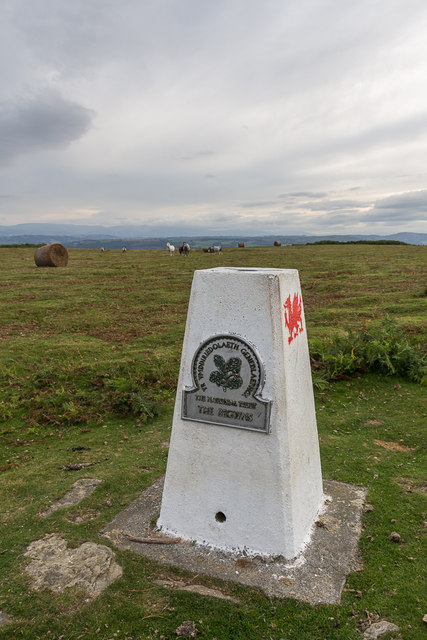 Trig Point Outside  the Begwyns Roundabout
