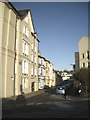 South end of Brunswick Street looking northwest from Den Crescent